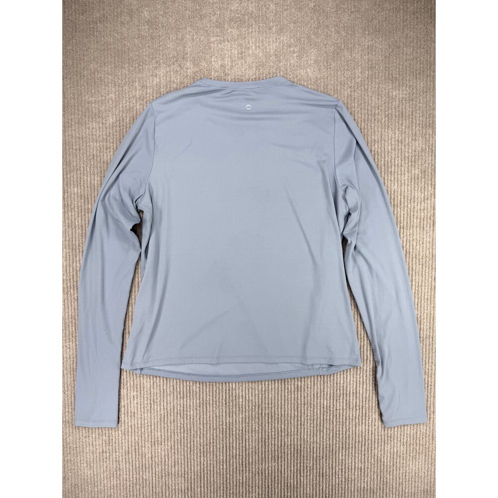 Avia SoftSculpt Womens XL Moonstone Blue Gray Long Sleeve Top Thumbholes - Picture 7 of 9